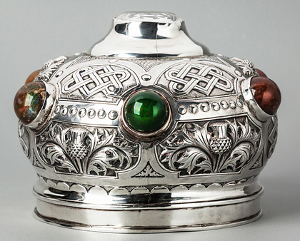 Scottish Silver Rams Head Snuff Mull Cover
